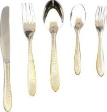 Hammered Gold Plated Cutlery