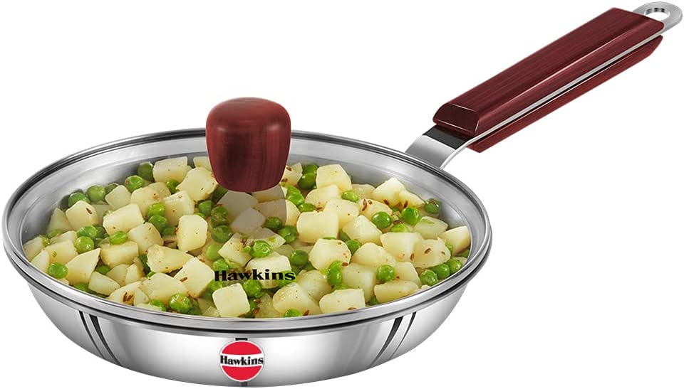 Hawkins Triply Ss Frying Pan G/Lid