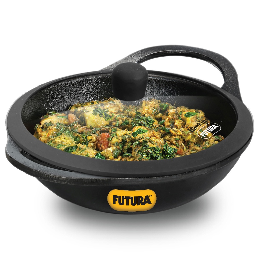 Futura Cast Iron Kadhai G/Lid