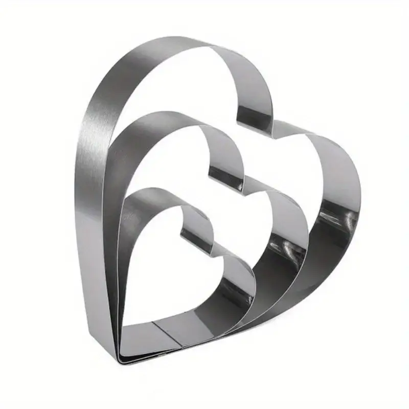 3Pc Heart Cookie Cutter