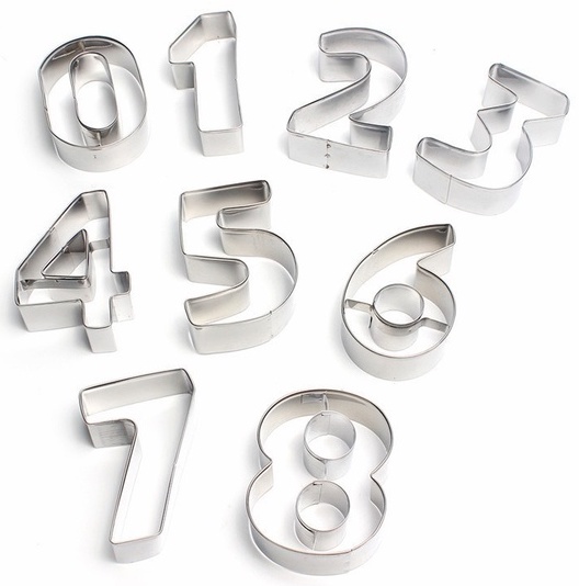 Number Cookie Cutter 9Pc Set