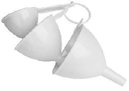3Pc Plastic Funnel Set