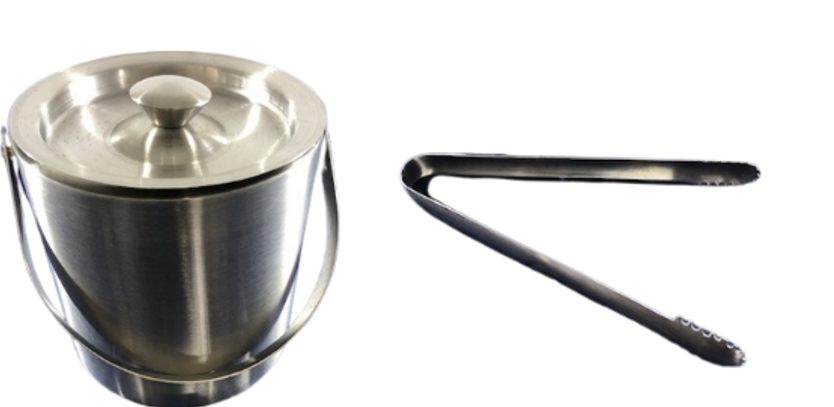 D/Wall Ice Bucket W/Tong