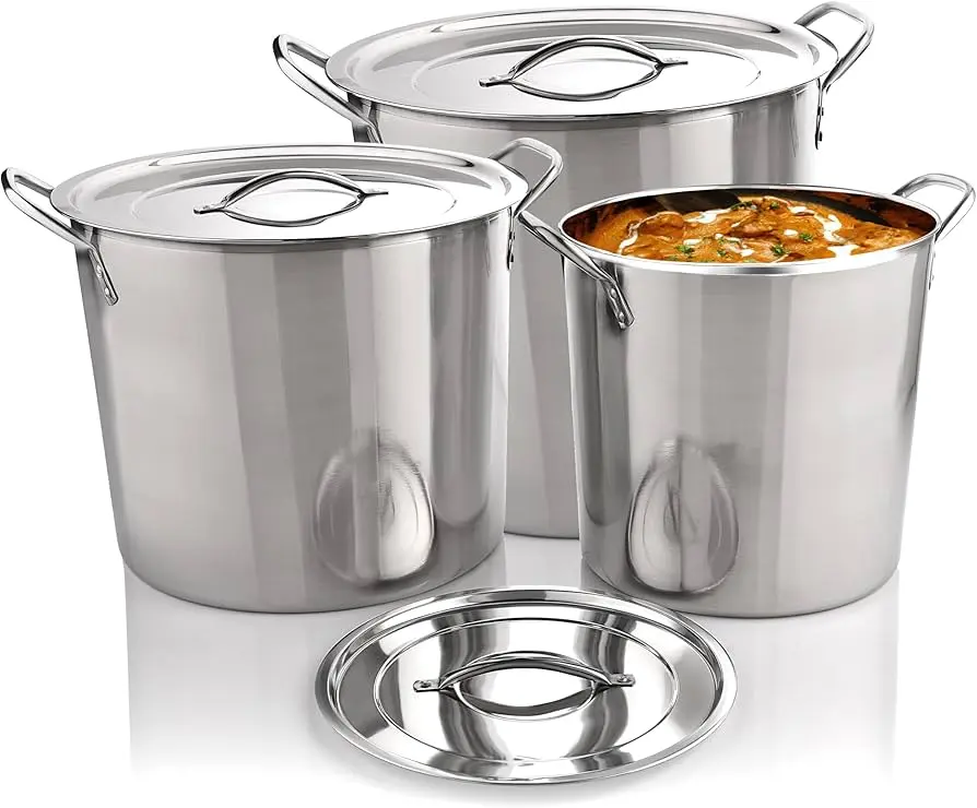 Vinod 3 Pc Stock Pot Set