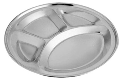 Compartment Tray - Round Heavy S/Steel