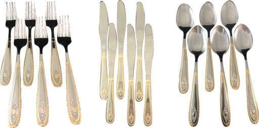 Copper Plated Dinner 6Pc Set