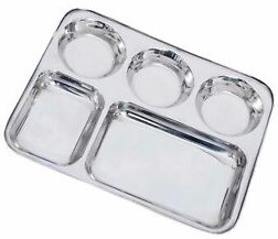 [7381] Rect. 5 Compartment Tray
