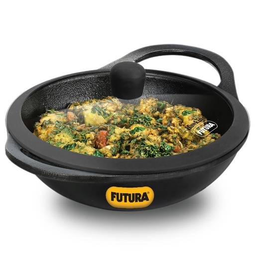 [CIK20G] Futura Cast Iron Kadhai G/Lid