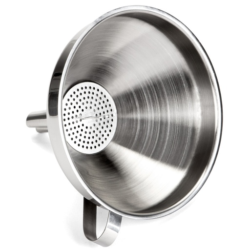 [7609] S/Steel Funnel (Labelled )
