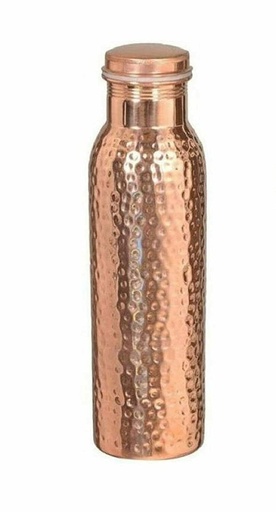 [6313] Copper Hammered Water Bottle