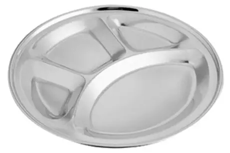 [7388] 32cm Round Compartment Tray