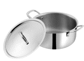 SS Triply Casserole S/S Lid