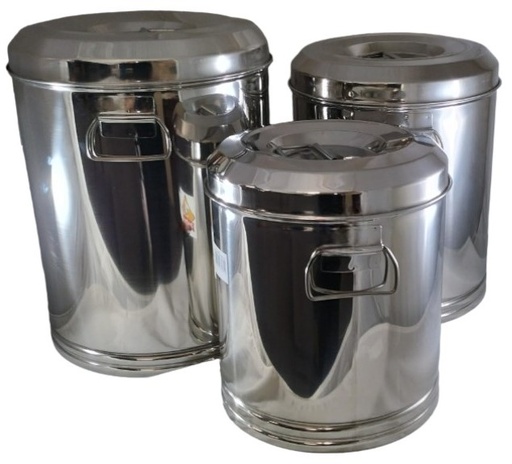 [L310] Large S/Steel Storage Container 3pc Set
