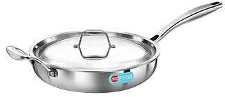 [PSF26S] Hawkins PRO Triply Fry Pan w/SS Lid