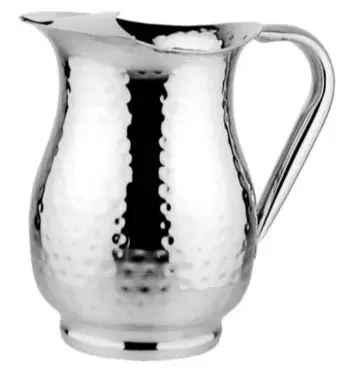 [6321] Hammered Jug S/Steel