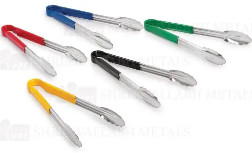 [7184] Utility Tong Vinyl Coated 9"